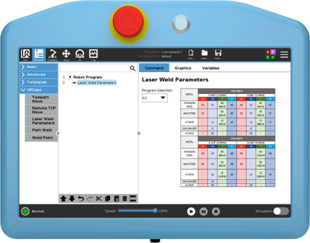 Cobot Laser Welding Software